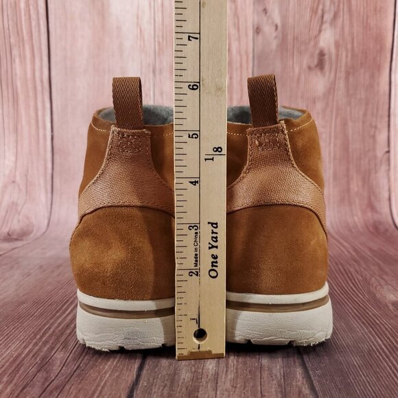 Sorel Womens Size 11 Elk Cozy Ankle Boots Booties Pull On Nubuck Leather Brown - Picture 13 of 15